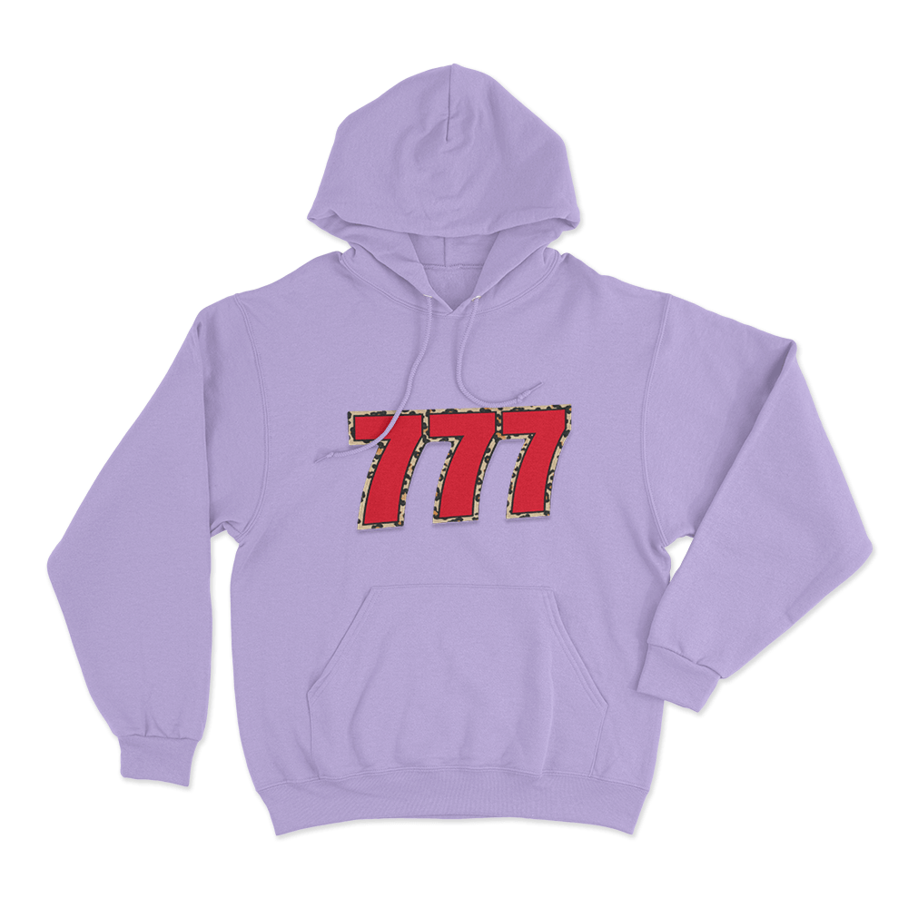 777 Leopard Unisex Hoodie Purple 777 Leopard Unisex Hoodie Purple
