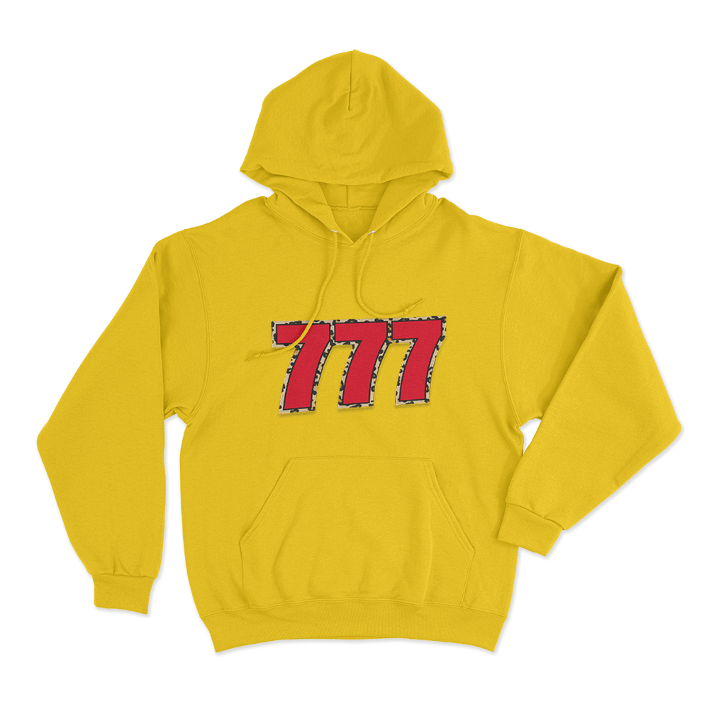777 Leopard Unisex Hoodie Yellow 777 Leopard Unisex Hoodie Yellow