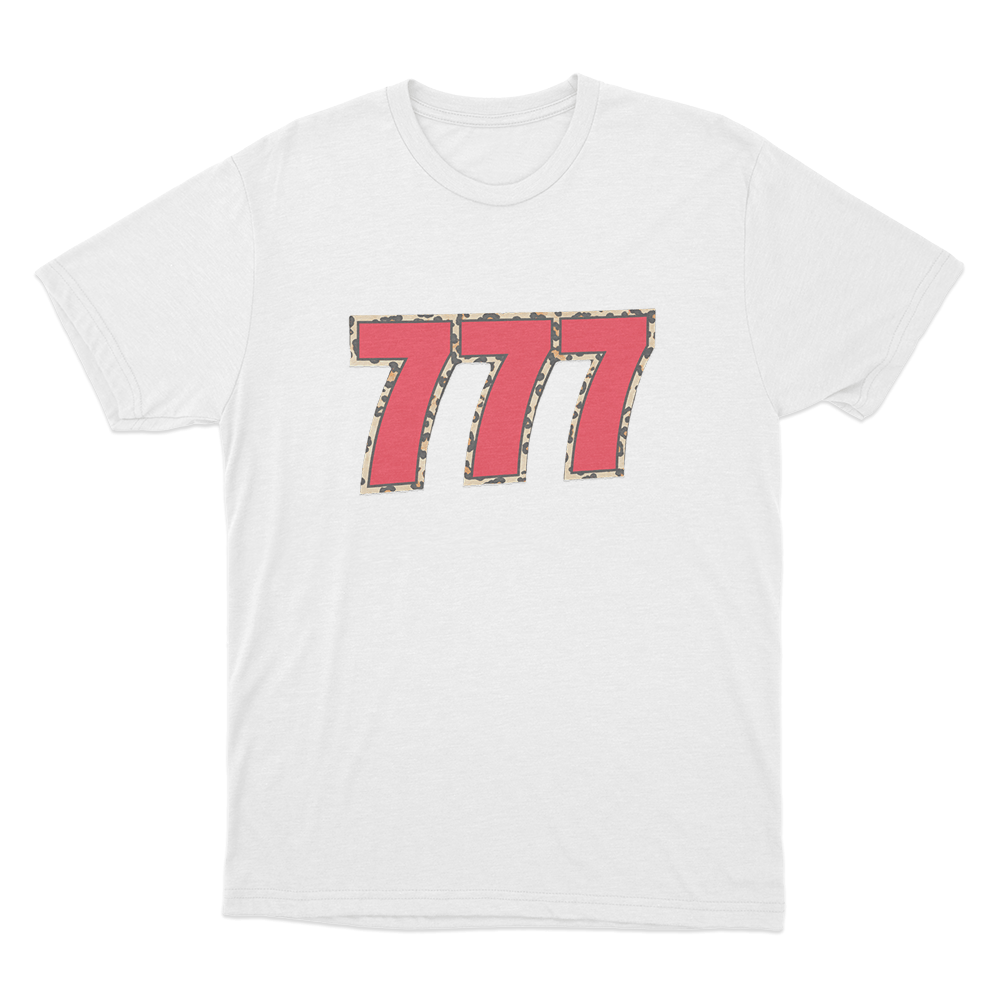 777 Leopard Unisex T Shirt White 777 Leopard Unisex T Shirt White