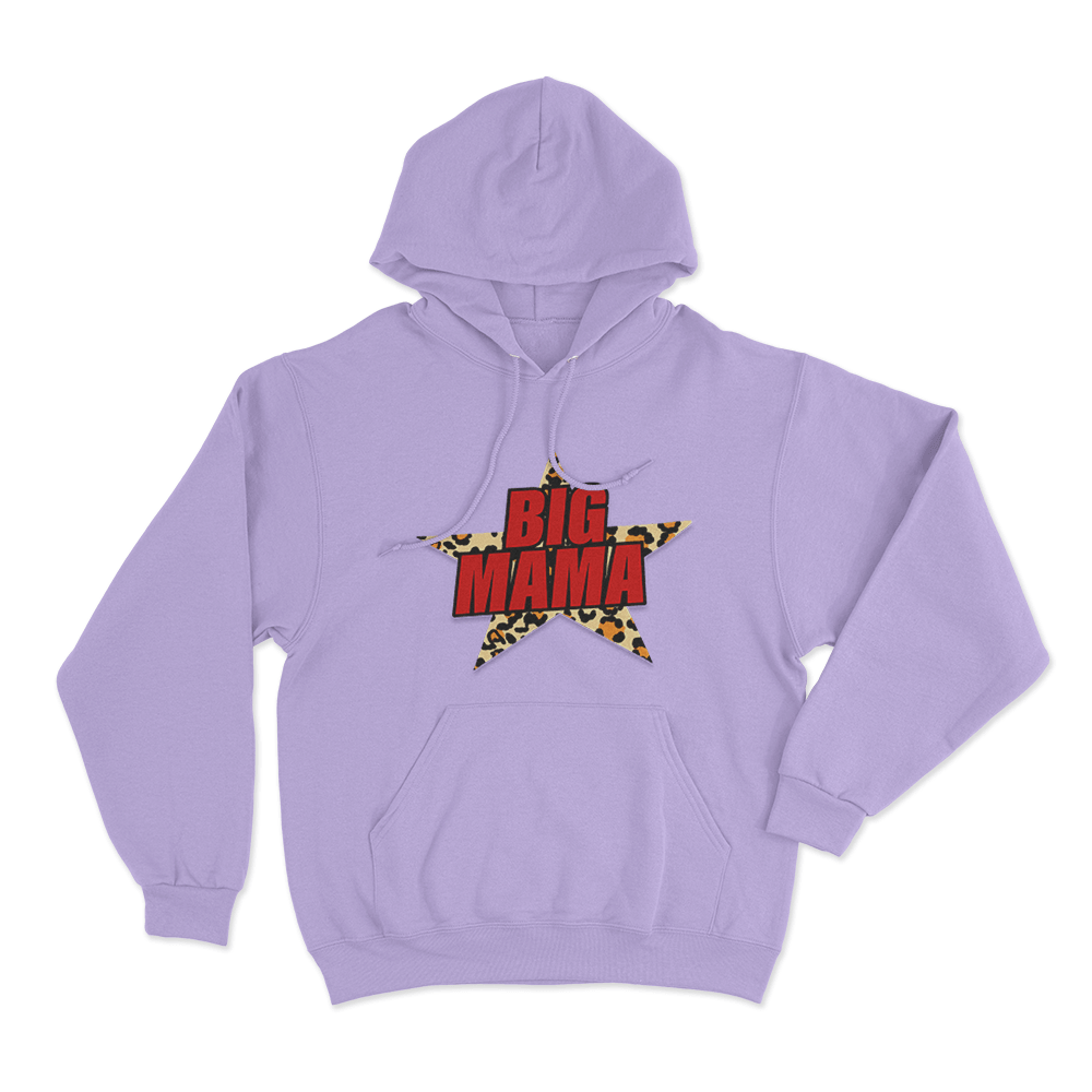 Big Mama Leopard Star Unisex Hoodie Purple Big Mama Leopard Star Unisex Hoodie Purple