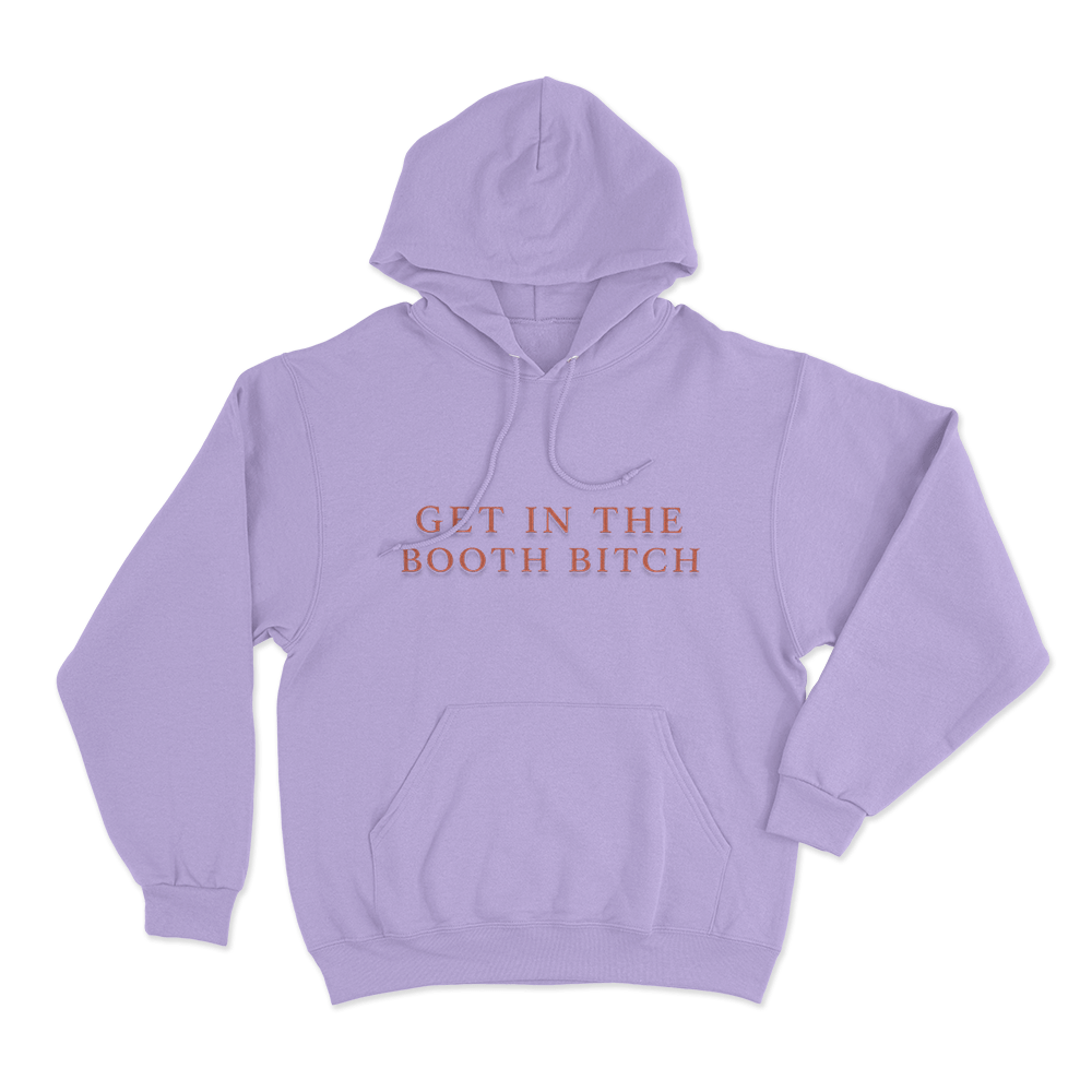 Get In The Booth Bitch Unisex Hoodie Purple Get In The Booth Bitch Unisex Hoodie Purple