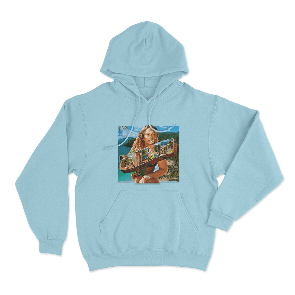 Somebody Album Cover Unisex Hoodie Sky Blue Somebody Album Cover Unisex Hoodie Sky Blue
