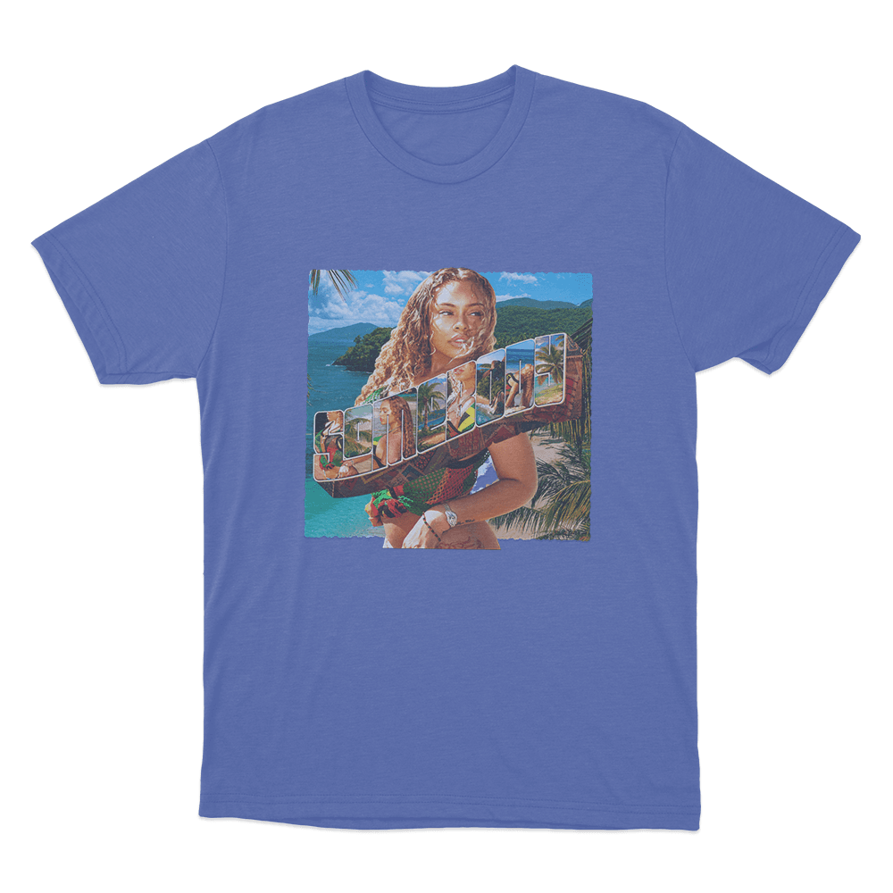 Somebody Album Cover Unisex T Shirt Blue Somebody Album Cover Unisex T Shirt Blue